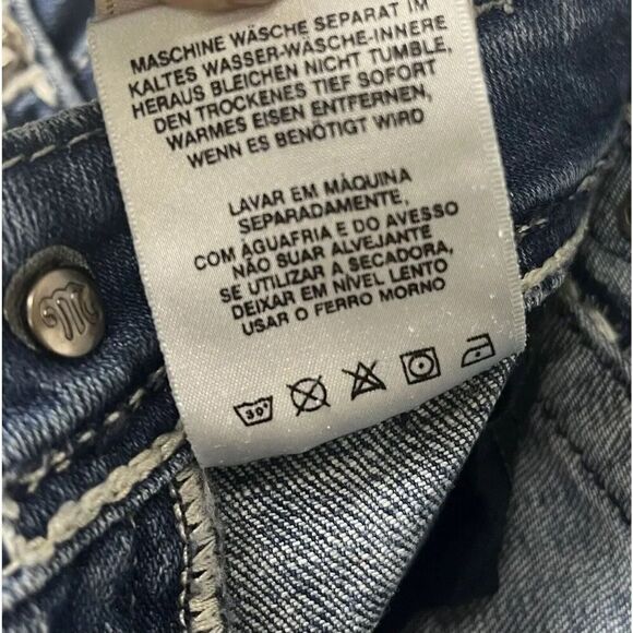 Miss Me Boyfriend Distressed Womens Dark Wash Jeans JPB5014‎ Size 26 - Picture 12 of 12